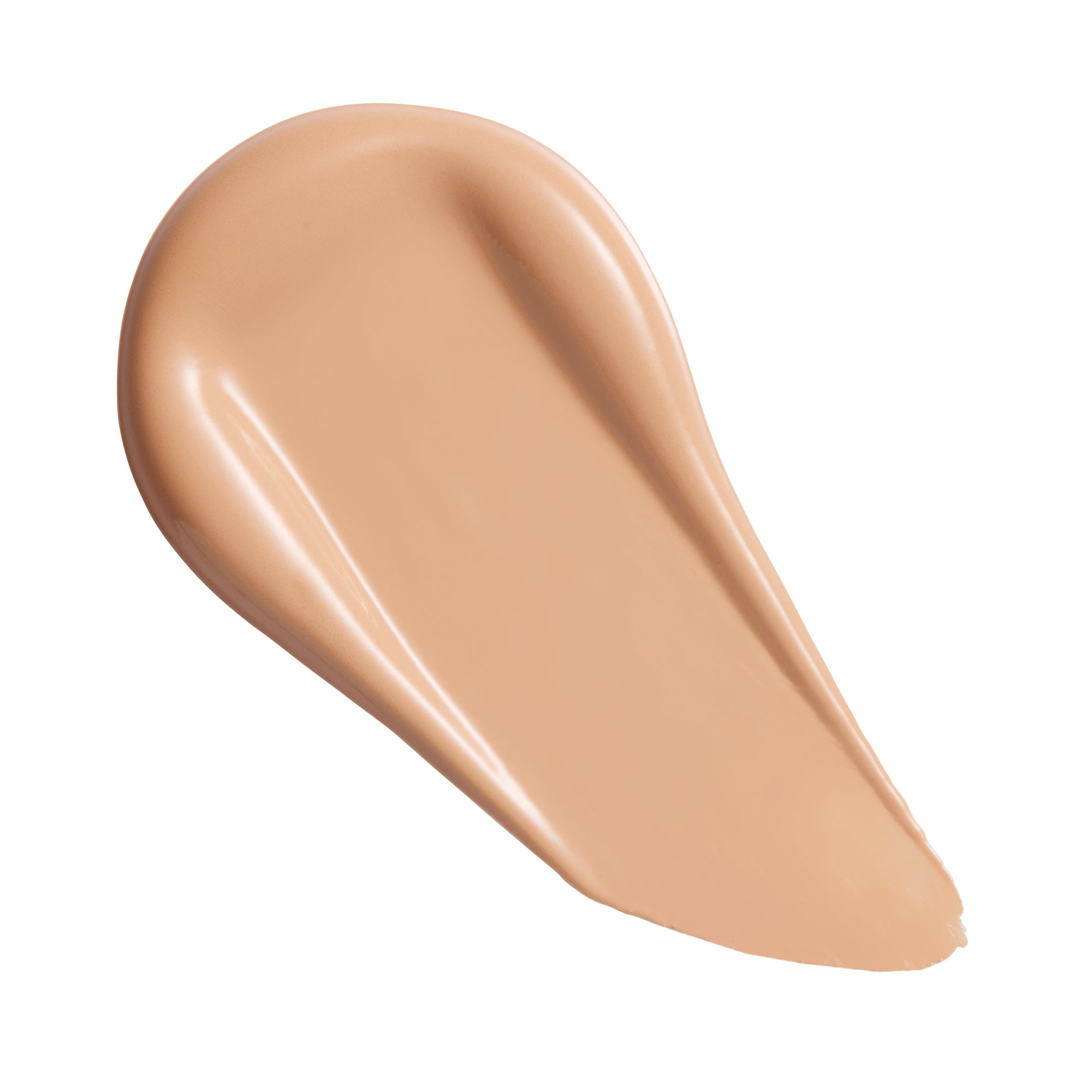 Swatch of Revolution Superfix Blur Longwear Foundation showcasing its soft matte finish and blendable texture.