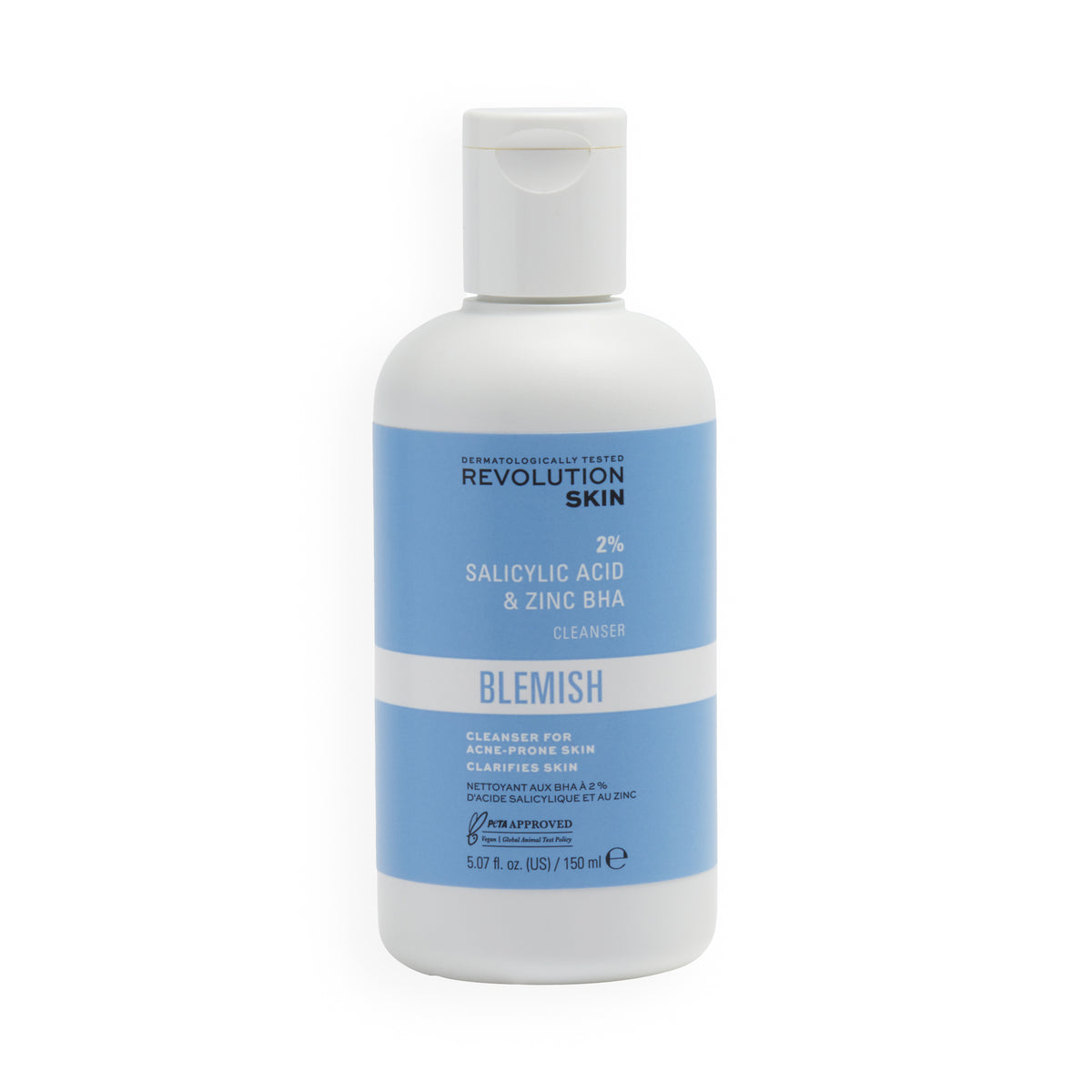 Skincare 2% Salicylic Acid & Zinc BHA Anti Blemish Cleanser