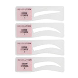 Revolution Brow Powder Stamp & Stencil Kit Dark Brown
