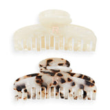 Revolution Haircare Acetate Claw Clip Tortoiseshell/Ivory