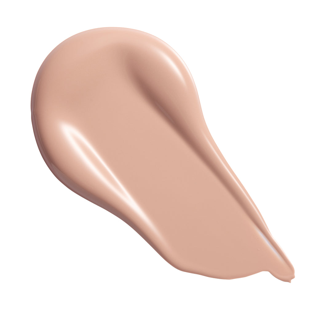 Revolution Conceal & Define Soft Matte Tube Foundation swatch showcasing smooth texture and soft matte finish.