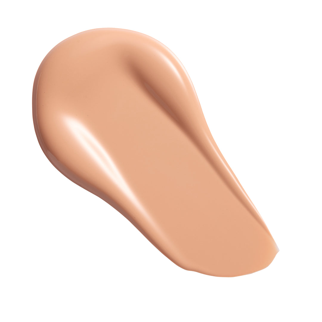 Revolution Conceal & Define Soft Matte Tube Foundation swatch displaying smooth, full-coverage formula in a skin-true shade.