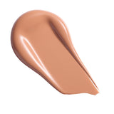 Revolution Conceal & Define Soft Matte Tube Foundation swatch showcasing smooth, full-coverage formula in a beige tone.