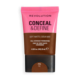 Revolution Conceal & Define Soft Matte Tube Foundation F15NC, full coverage foundation with a smooth soft matte finish.