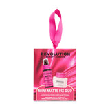 Revolution Mini Matte Fix Baking Powder & Fixing Spray Duo