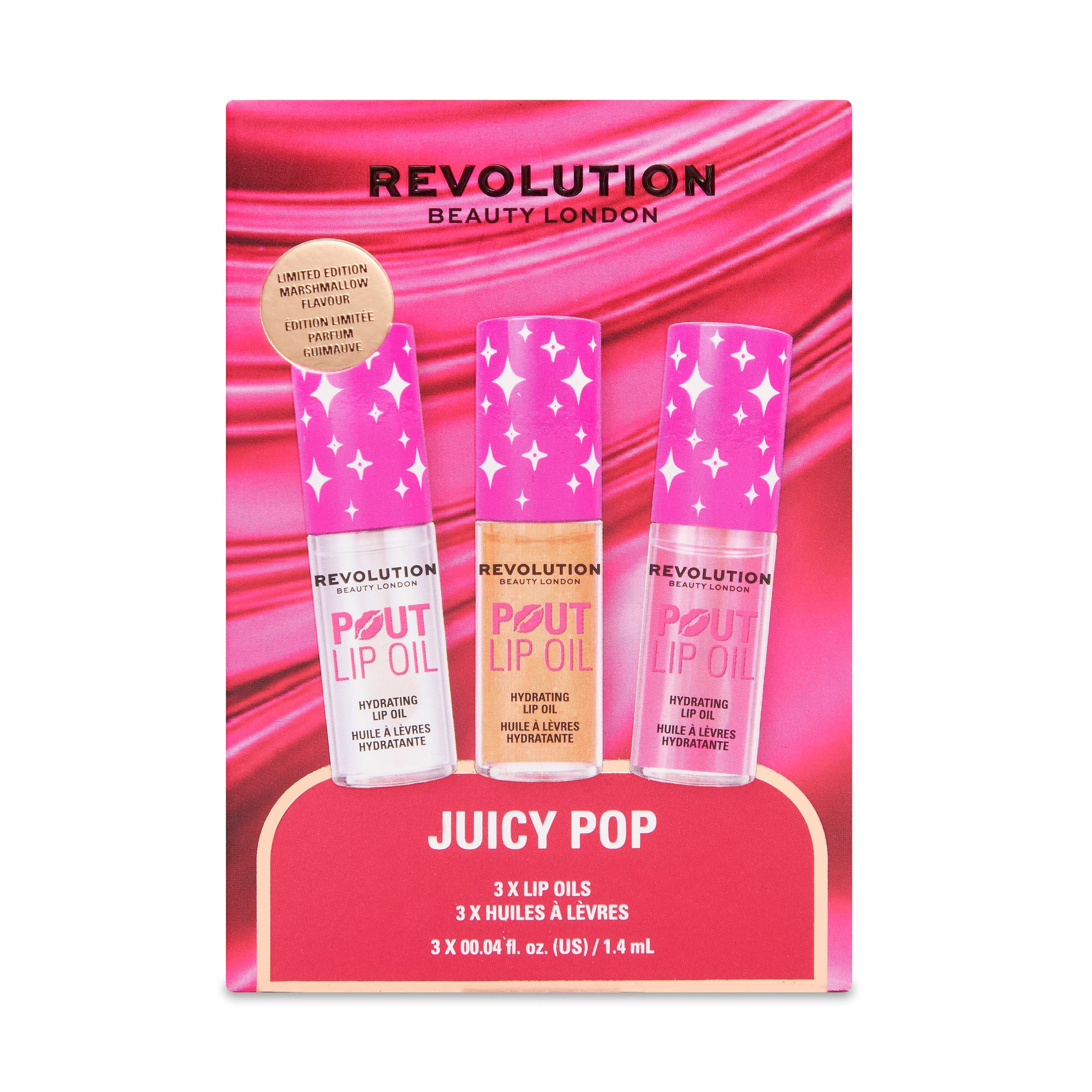 Revolution Juicy Pop Lip Oil Trio Gift Set