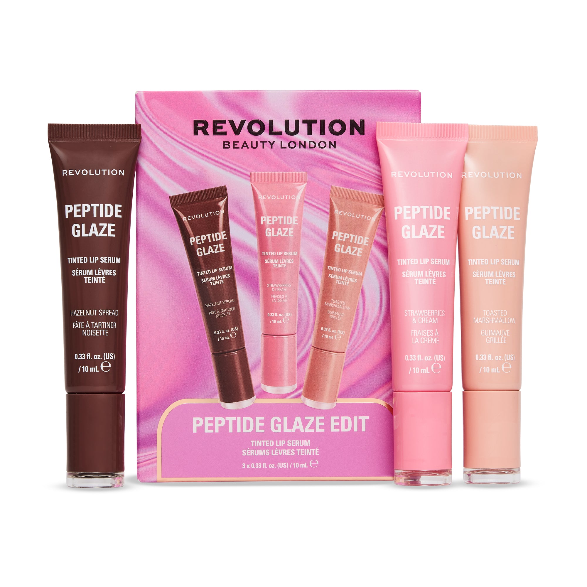 Revolution Peptide Glaze Edit Lip Balm Gift Set