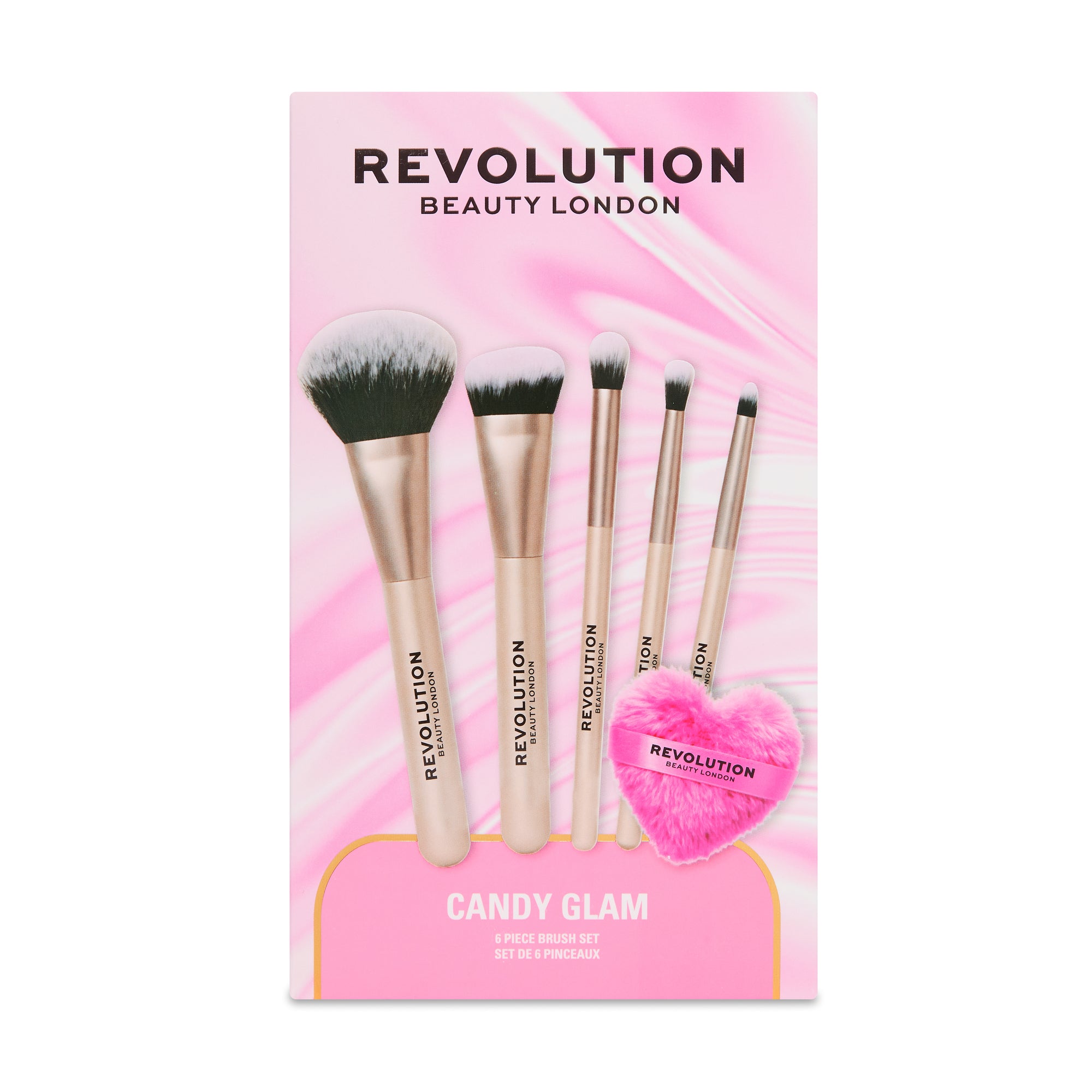 Revolution Candy Glam 6-Piece Brush Set