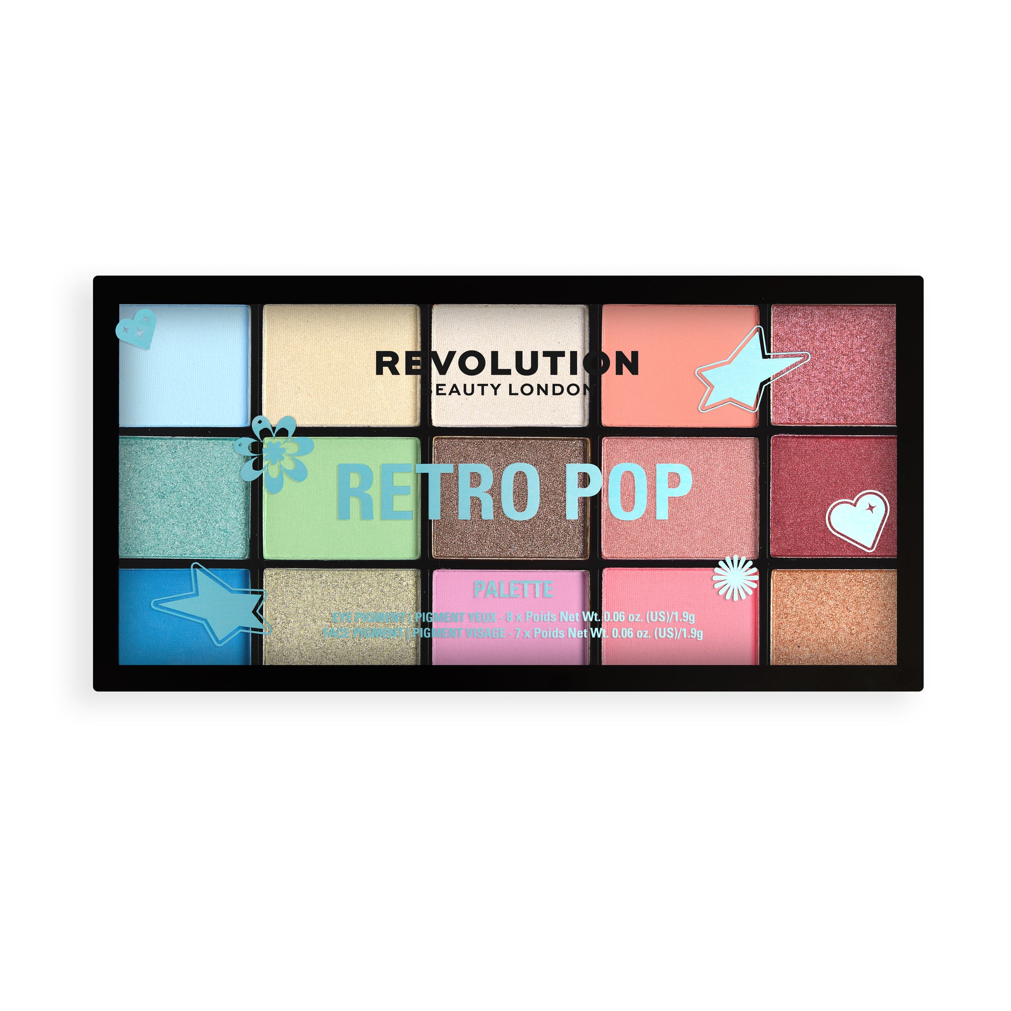 Revolution Reloaded Retro Pop Eyeshadow Palette