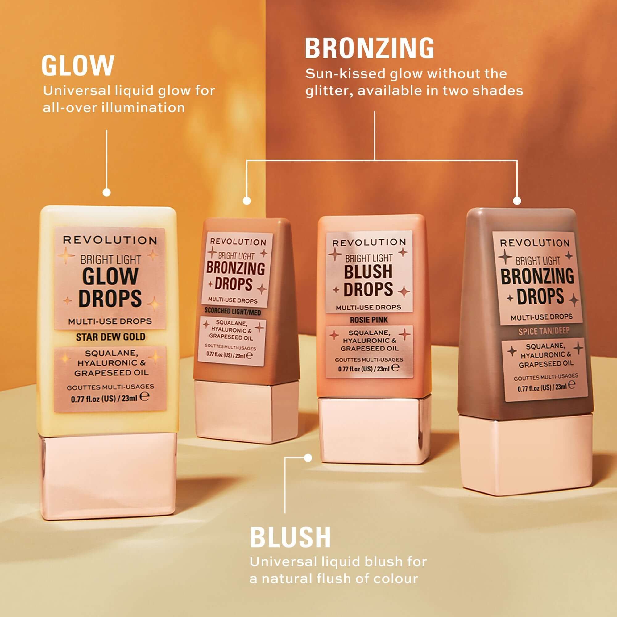 Revolution Bright Light Glow Drops Golden Star Dew
