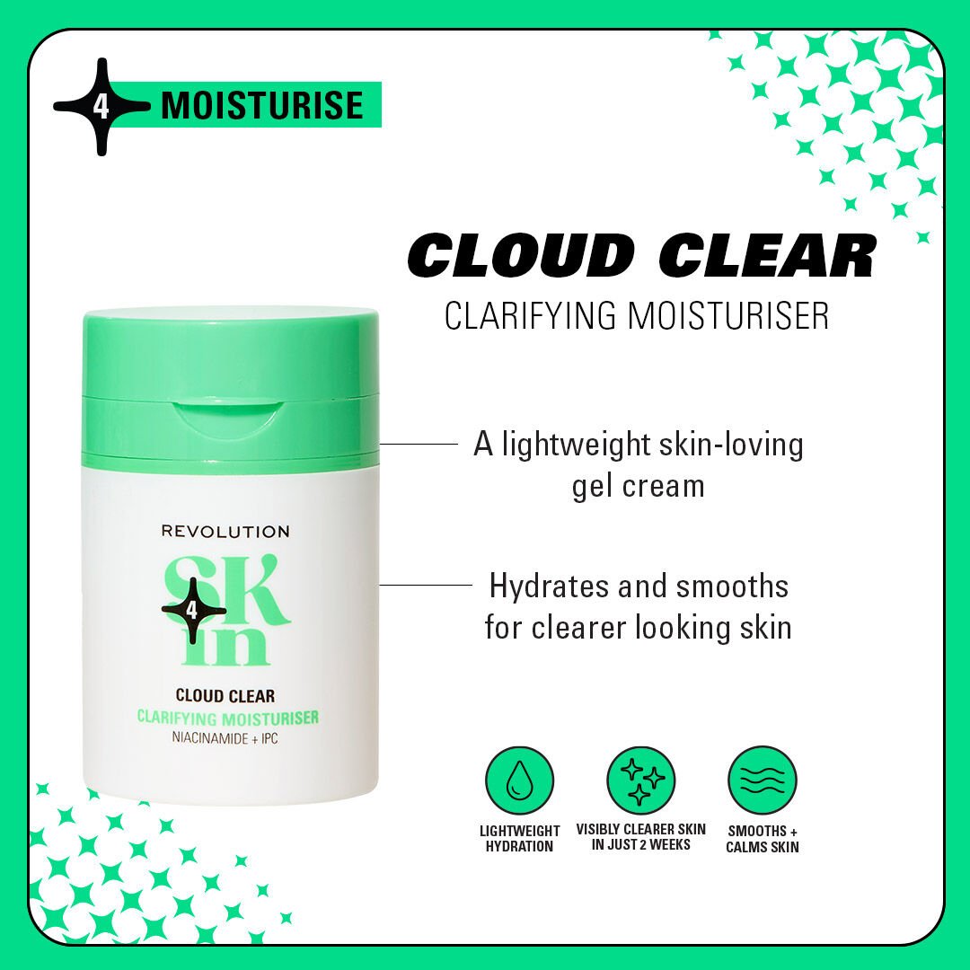 Revolution Skin Cloud Clear Niacinamide & IPC Clarifying Moisturiser