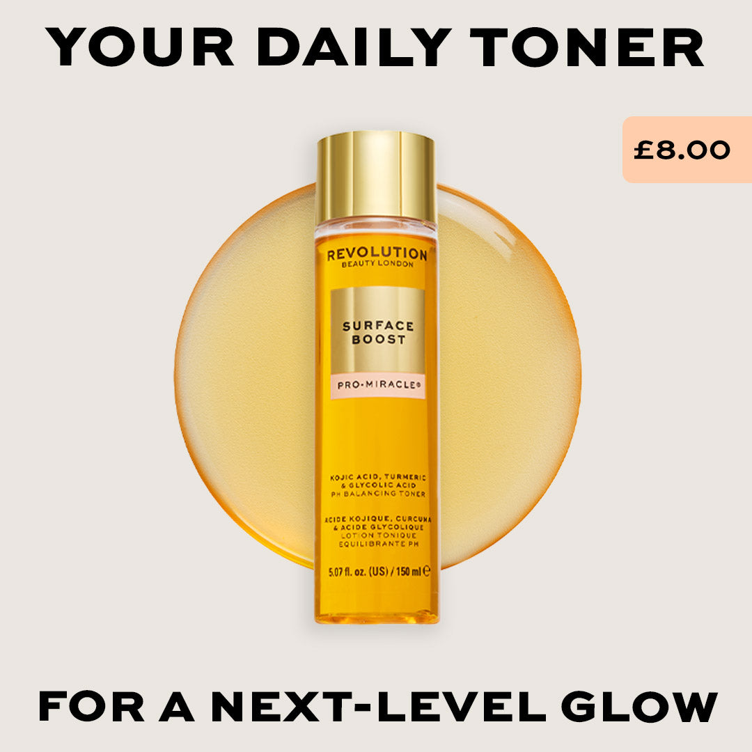 Revolution Pro Miracle Surface Boost Kojic Acid, Turmeric + Glycolic Acid Toner
