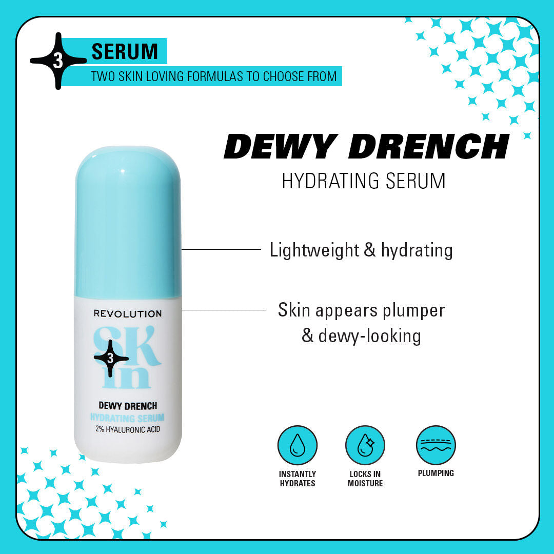 Revolution Skin Dewy Drench 2% Hyaluronic Acid Hydrating Serum