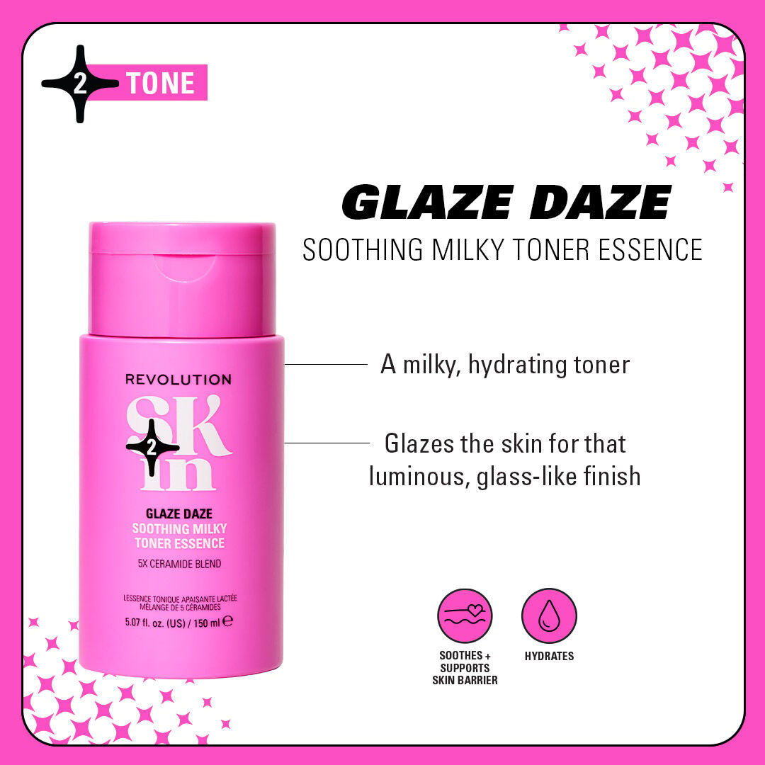 Revolution Skin Glaze Daze Ceramide Soothing Milky Toner