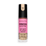 Revolution Conceal and Define Full Coverage Concealer in shade C0.3W, featuring soft matte finish and full coverage for flawless skin.