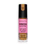 Revolution Conceal and Define Full Coverage Concealer in color C10N, featuring a soft matte finish and full coverage formula.