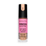 Revolution Conceal and Define Full Coverage Concealer in C7NC with soft matte finish for flawless skin.