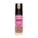 Revolution Conceal and Define Full Coverage Concealer in shade C8.2N with soft matte finish and full coverage formula.
