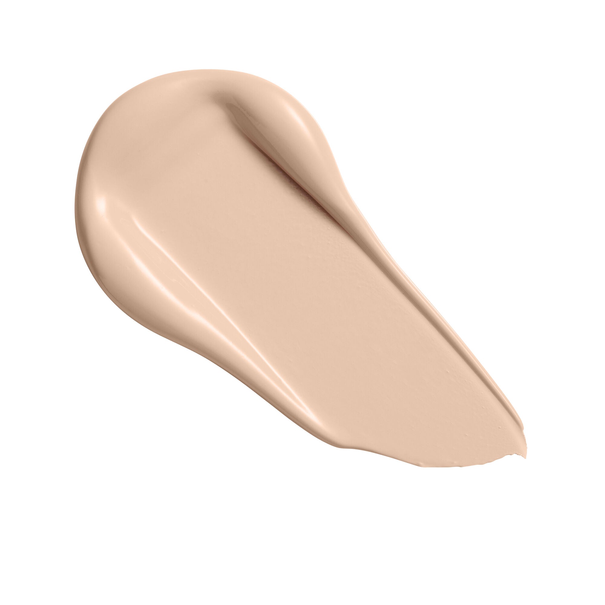 Revolution Conceal and Define Full Coverage Concealer swatch in a soft beige shade, showcasing its smooth texture.