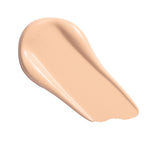 Swatch of Revolution Conceal and Define Full Coverage Concealer in a creamy beige shade.