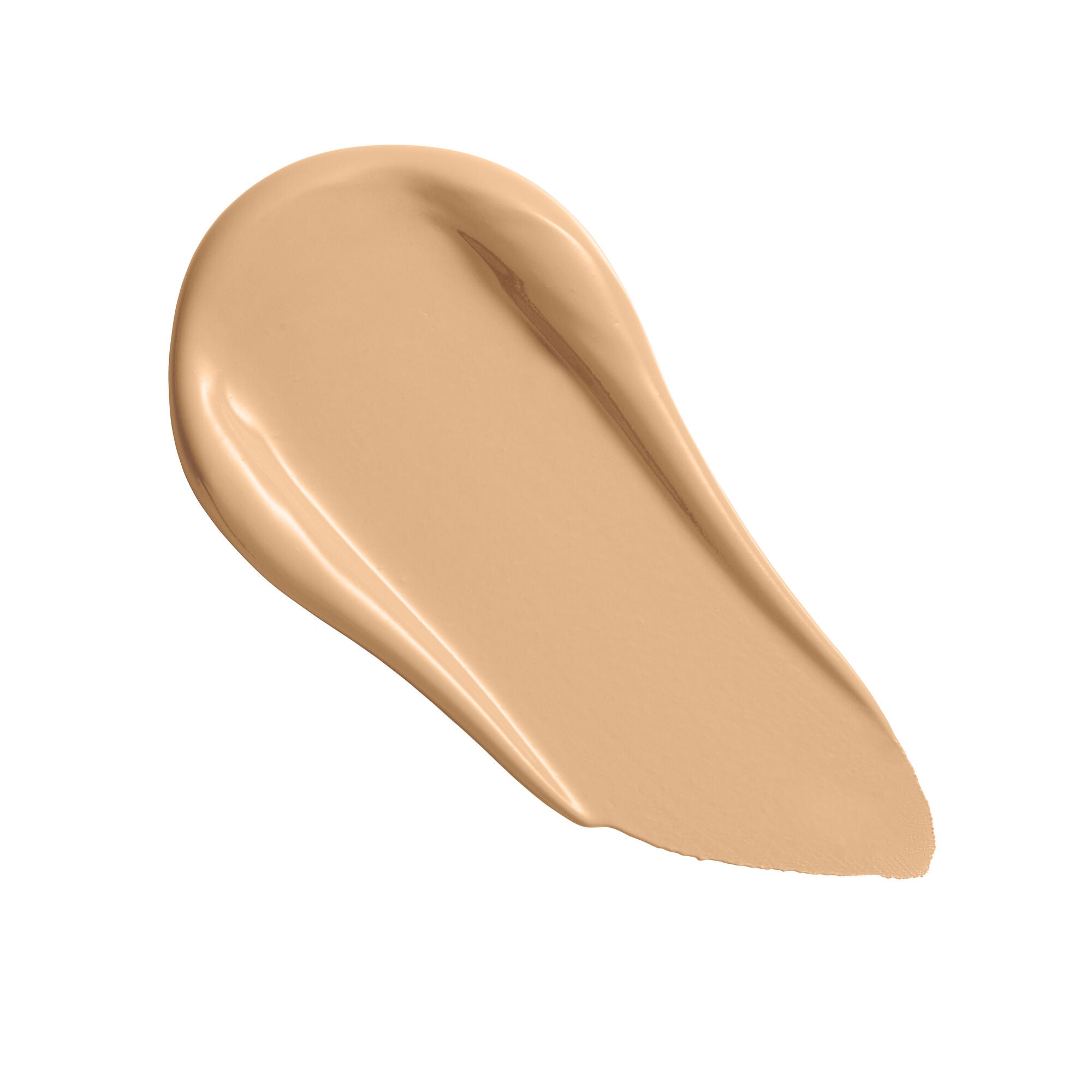 Swatch of Revolution Conceal and Define Full Coverage Concealer in a soft matte finish, showcasing its smooth application.