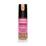 Revolution Conceal and Define Full Coverage Concealer in C8C for soft matte finish and full coverage.