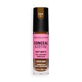 Revolution Conceal and Define Full Coverage Concealer in shade C14.9NC with soft matte finish.