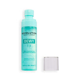 Revolution Dewy Fix PDRN + HA Hydrating Capsule Setting Spray with sprayer cap, hydrating setting spray for skin moisture.