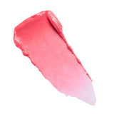Revolution Inflatable Glow Lip & Cheek Tint vibrant jelly texture swatch in pink shade on white background.