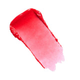 Revolution Inflatable Glow Lip & Cheek Tint swatch showing vibrant red jelly texture for lips and cheeks.