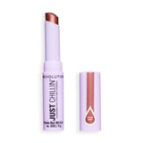 Revolution Just Chillin' Cooling Shadow Stick in Peach Drift shade with lightweight water-based formula.