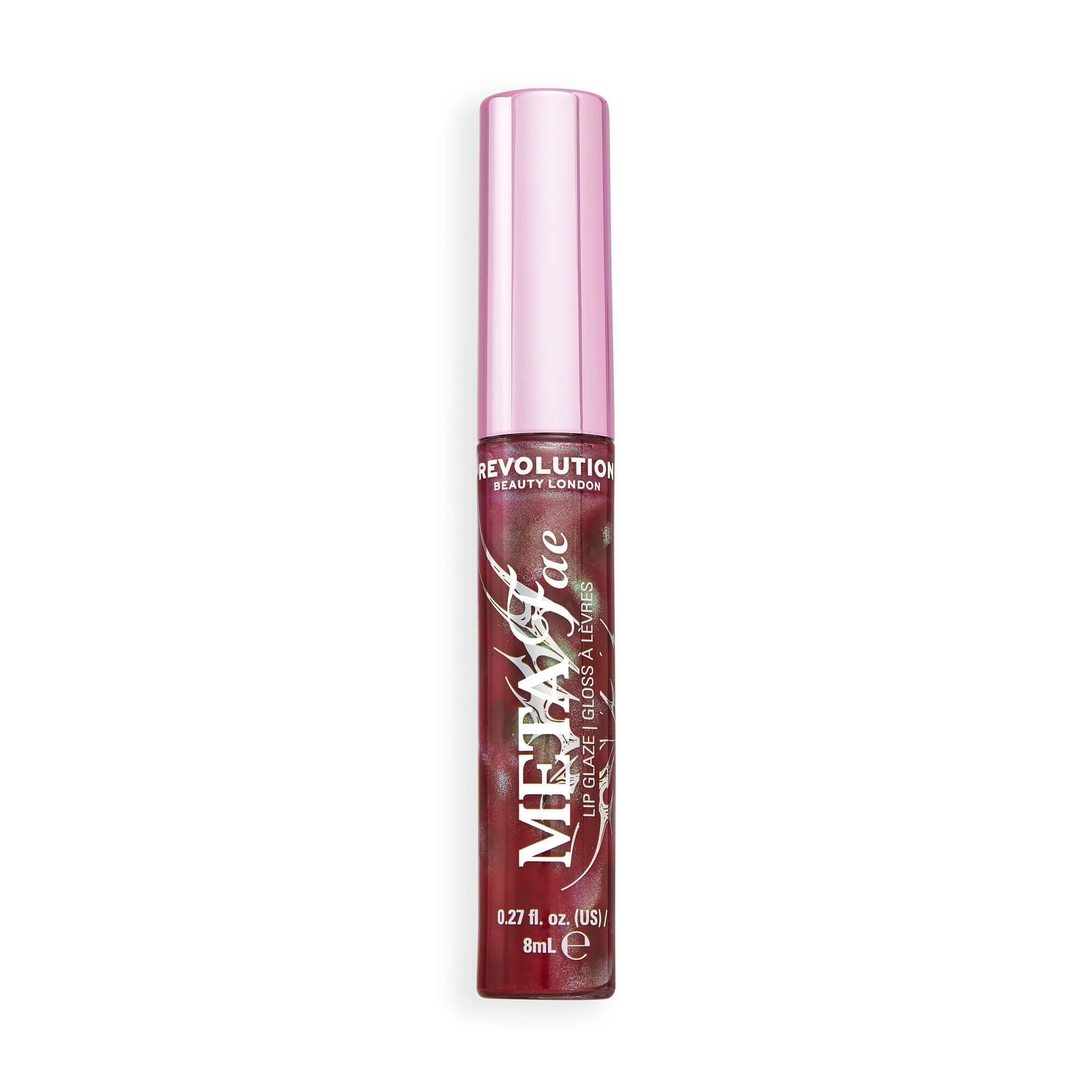Revolution Halloween Fairy Glow 4-Piece Bundle MetaFae Lip Glaze, vegan and cruelty-free lip gloss with shine.