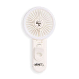 Revolution Poolside Hand Held Electric Fan White, lightweight, portable cooling fan for beach and festivals.