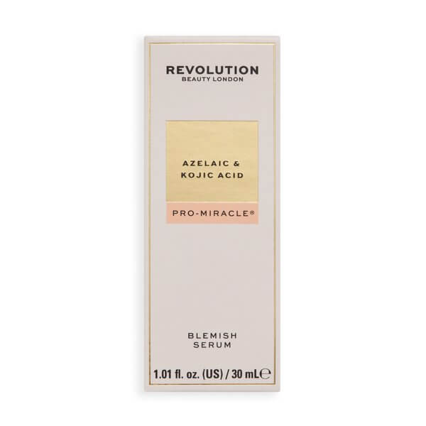Revolution Pro Miracle Azelaic Acid, Kojic Acid & Tea Tree Blemish Serum packaging
