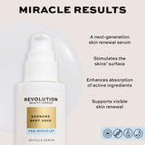 Revolution Pro Miracle Exosome Shot 3500 Spicule Serum for skin renewal and enhanced ingredient absorption.