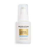 Revolution Pro Miracle Exosome Shot 3500 Spicule Serum in a white bottle with gold accents and a pump.