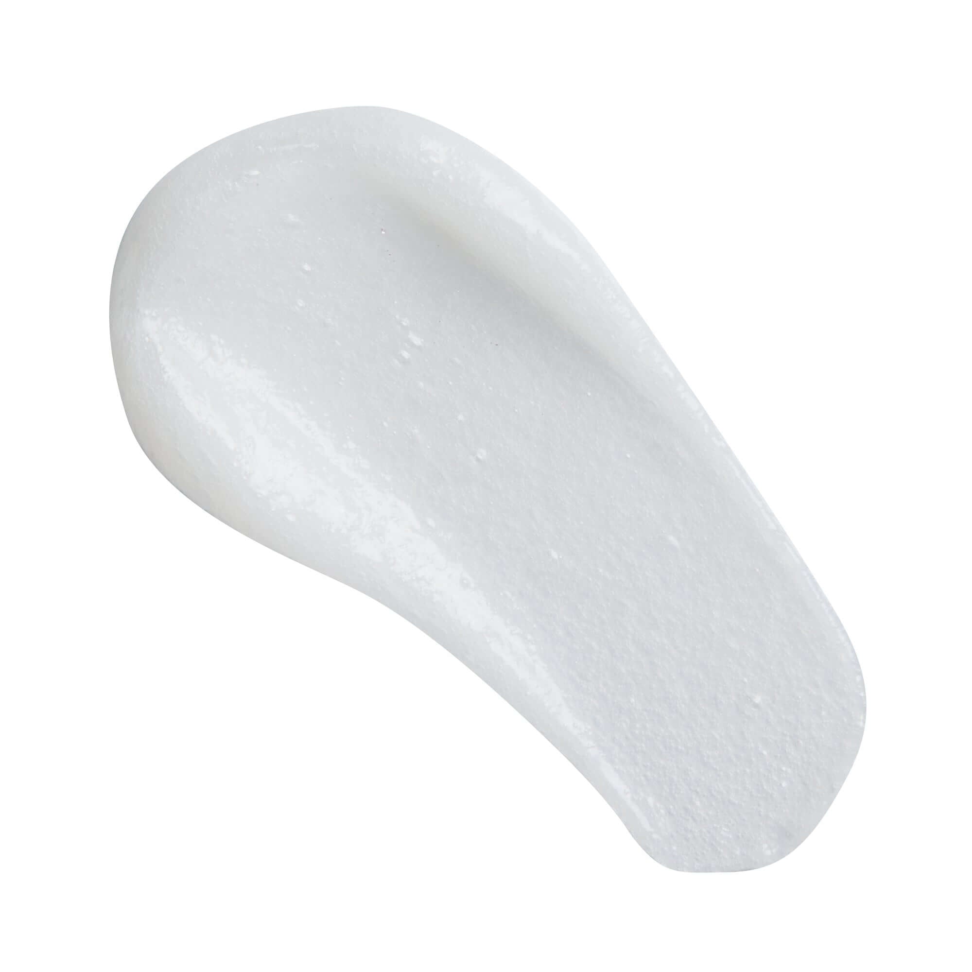 Revolution Pro Miracle Hydra Crush Rice + Squalene Cream Cleanser creamy texture on a white background