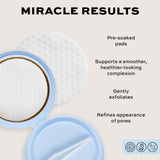 Revolution Pro Miracle No Pore Pads packaging showing pre-soaked exfoliating pads for smoother, healthier-looking skin.
