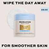 Revolution Pro Miracle No Pore Pads for smoother skin with lactic acid and panthenol. Vegan and cruelty-free exfoliating pads.