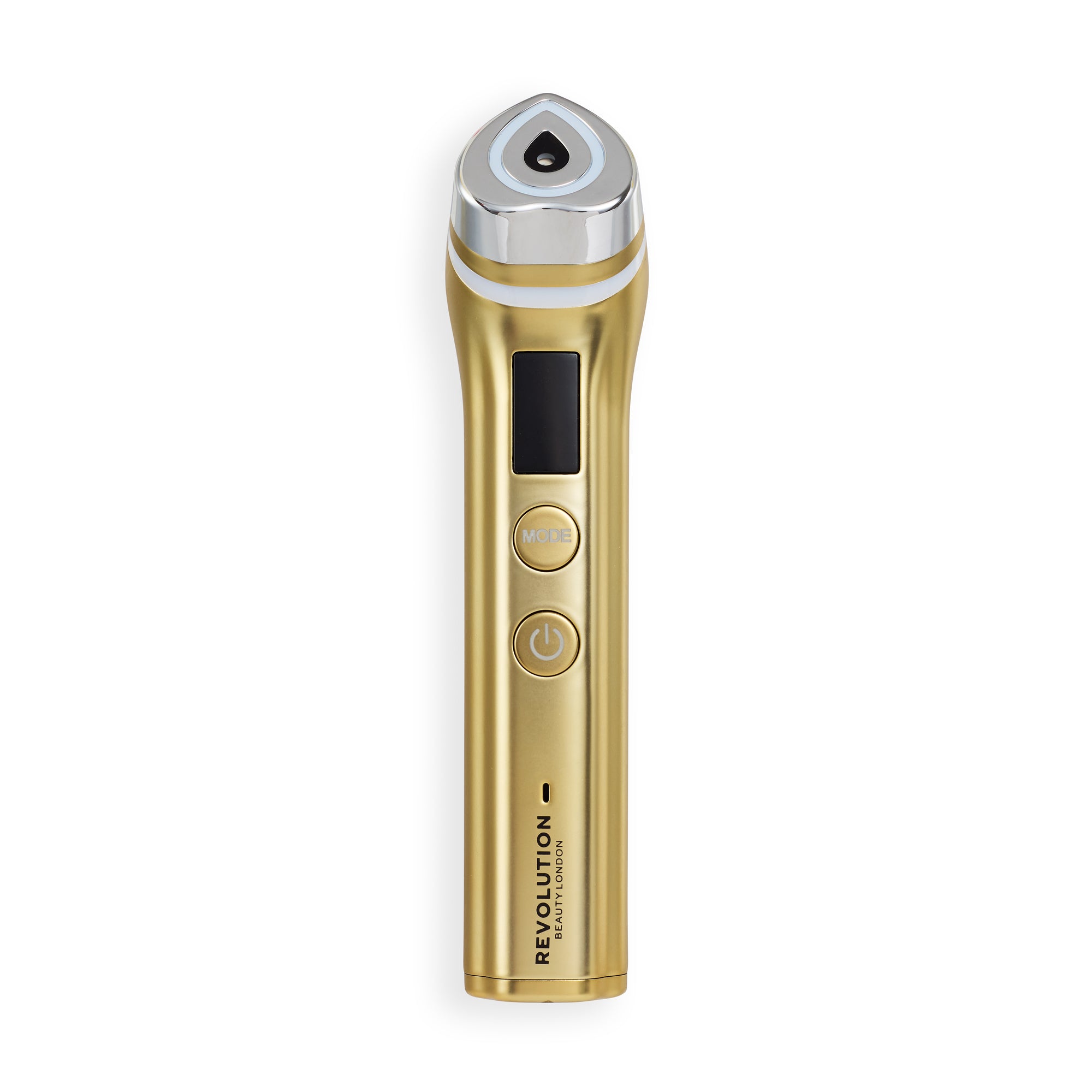 Revolution Pro Miracle Pro-R LED Booster skincare device in gold color for enhanced skincare absorption.