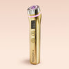 Revolution Pro Miracle Pro-R LED Booster skincare device with gold design for enhanced absorption and glow.