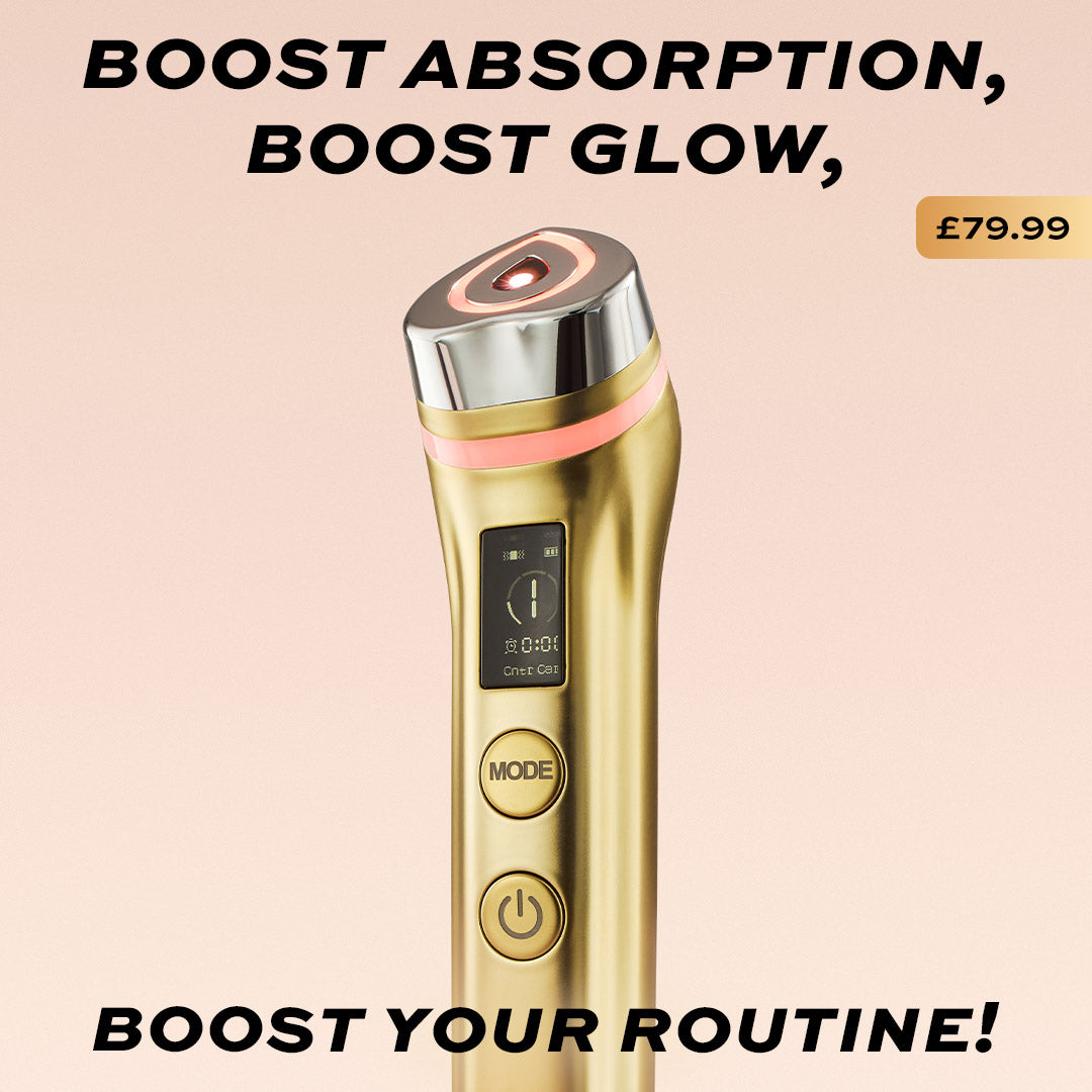 Image of the Revolution Pro Miracle Pro-R LED Booster skincare device for improved absorption and glow.