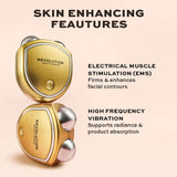 Revolution Pro Miracle The Teddy Toner Gold showcasing skin-enhancing features for facial contouring and radiance.
