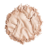 Revolution Reloaded Highlighter powder swatch showcasing a glowing, talc-free formula for an irresistible shine.