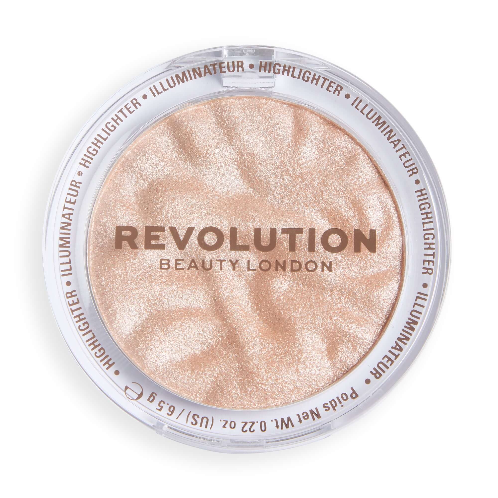 Revolution Reloaded Highlighter in Dare To Divulge, talc-free formula for a radiant glow and refined finish.