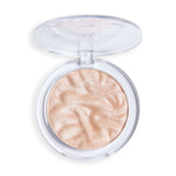 Revolution Reloaded Highlighter in a compact, showcasing a smooth, radiant powder for a glowing complexion.