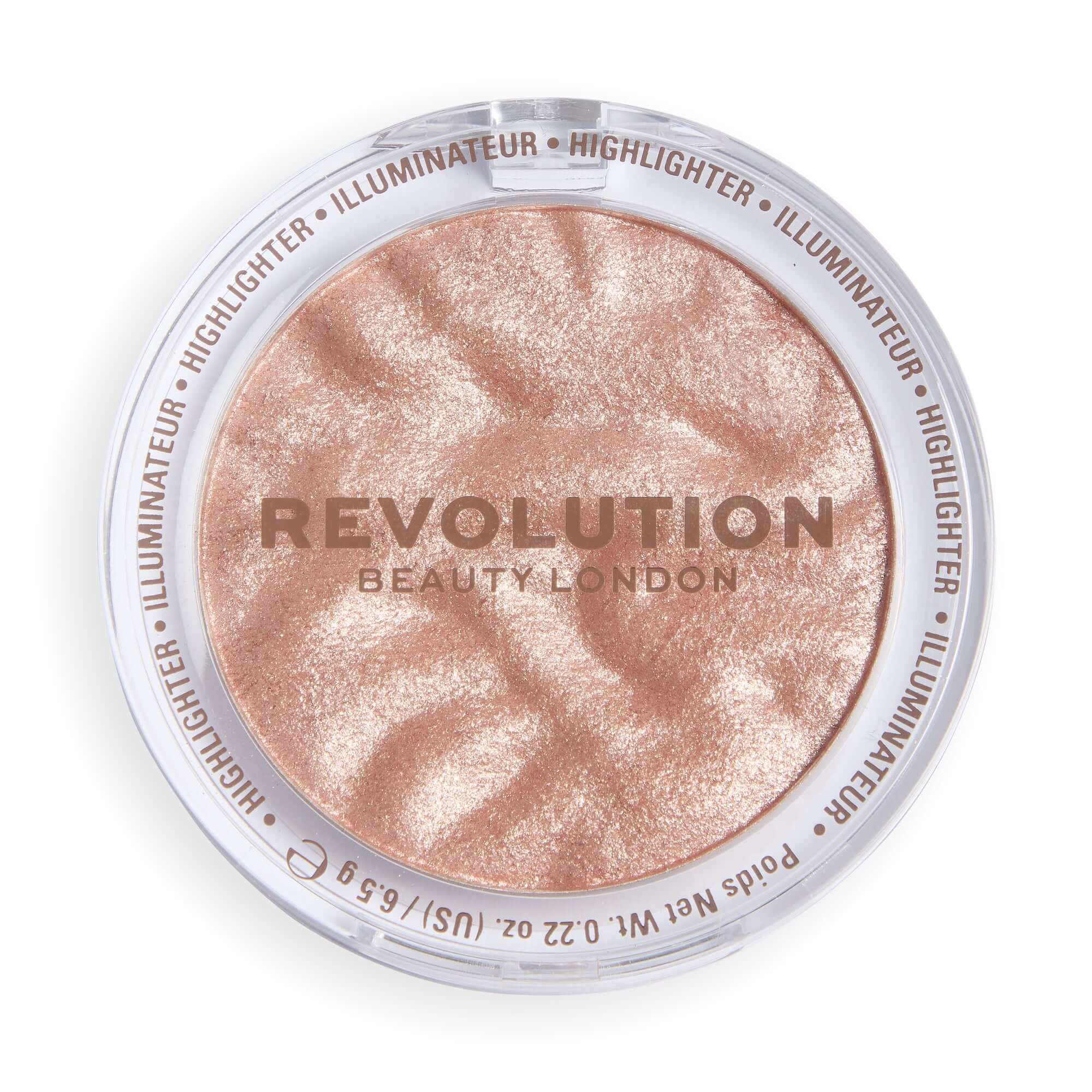Revolution Reloaded Highlighter in Bold Bloom, a shimmering highlighter for a dazzling glow-up.