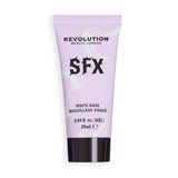 Revolution SFX White Base Face Paint tube, perfect for Halloween SFX makeup and creating a classic skull or ghost look.