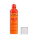 Revolution SOS Barrier Support Hypochlorous Acid Facial Mist in an orange spray bottle with cap.