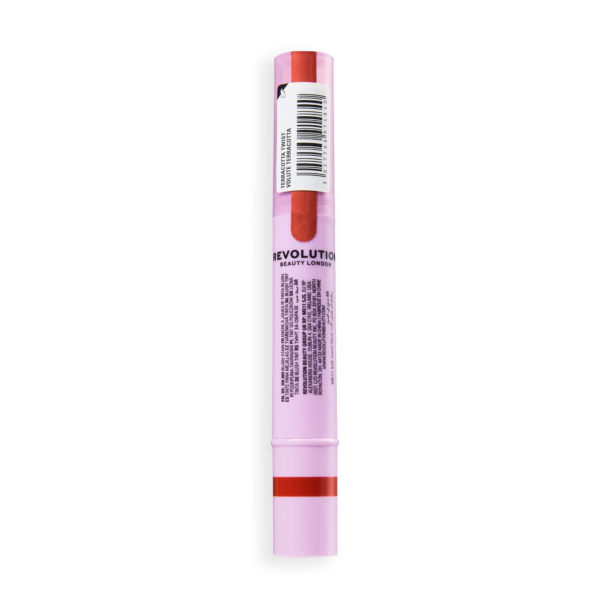 Revolution Superdewy Tint N Glow Blush Stain in a tube with applicator for easy blending and buildable color.